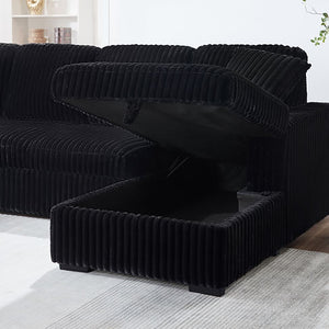 Raha Black Sofa