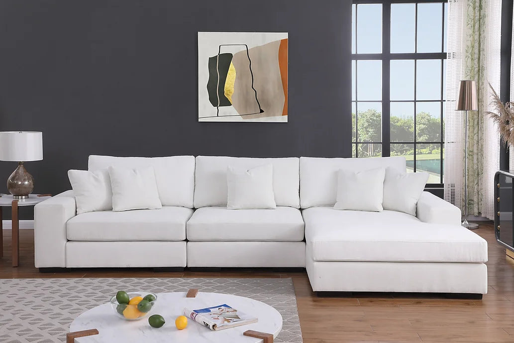 S859 Comfy (Cream) 3pcs sectional