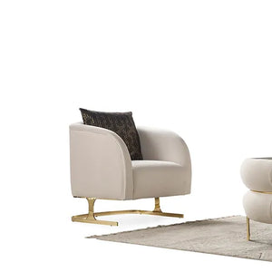 Luma White sofa and loveseat