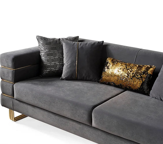 Luma Grey sofa and loveseat