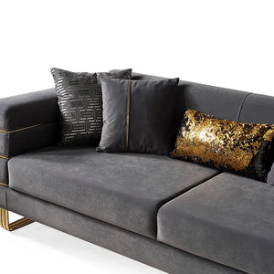 Luma Grey sofa and loveseat