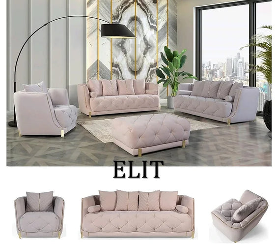 Elit sofa loveseat Charcoal