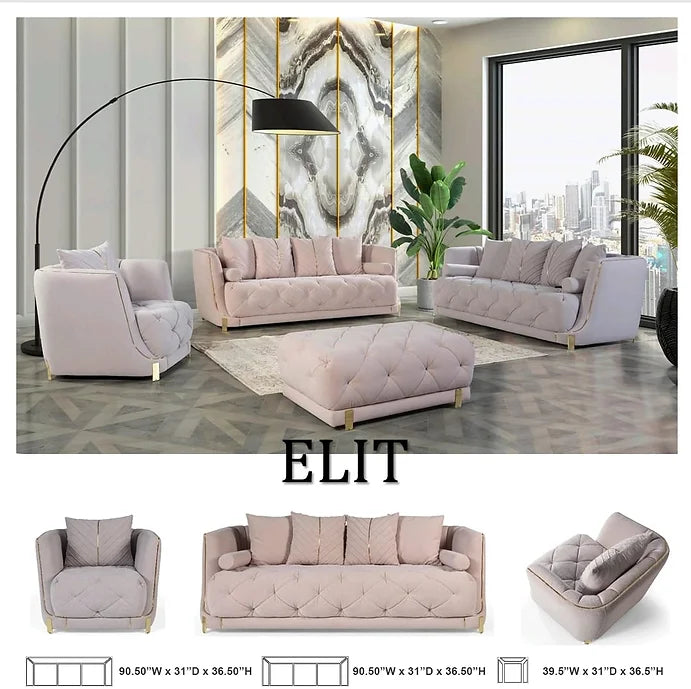 Elit sofa loveseat Charcoal