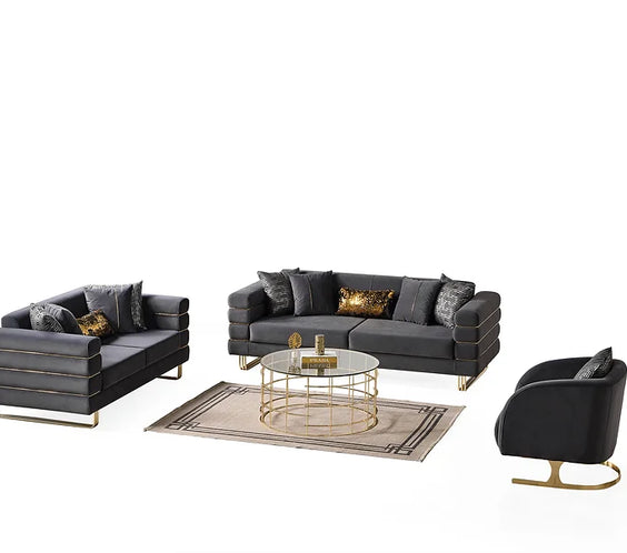 Luma Grey sofa and loveseat