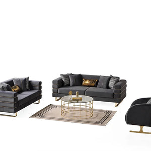 Luma Grey sofa and loveseat