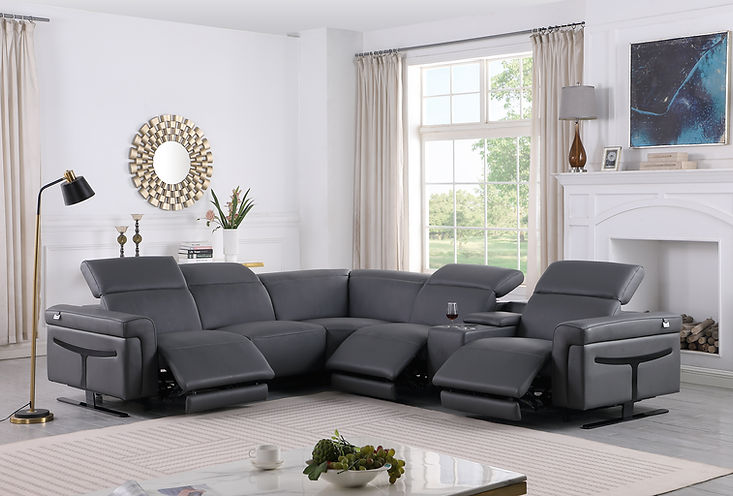 MI-1110-6pcs /7pcs Lucca (Dark Grey) sectional