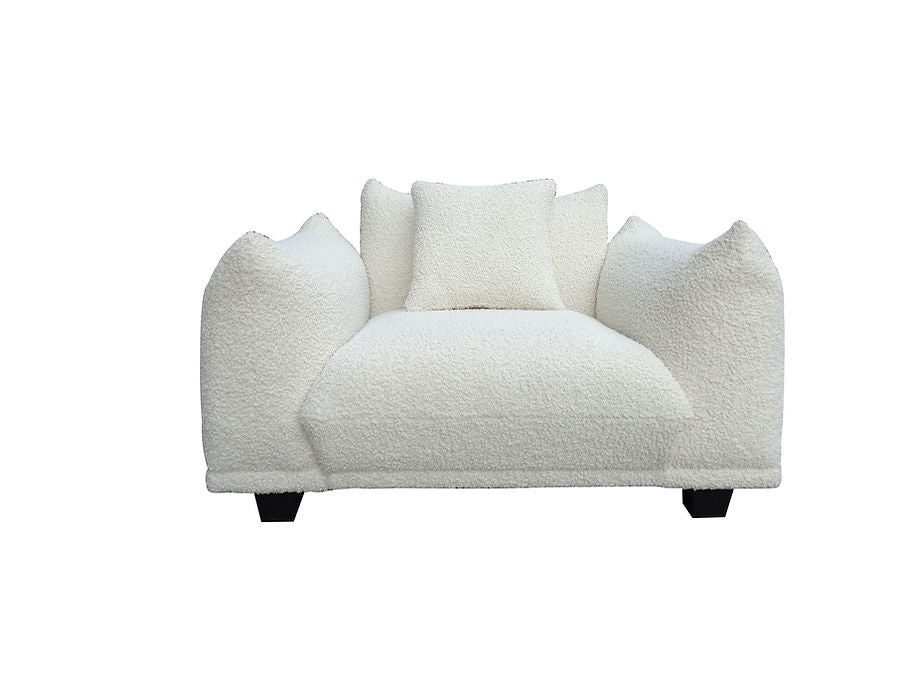 S3131 Homey sofa and oversized chair (White)