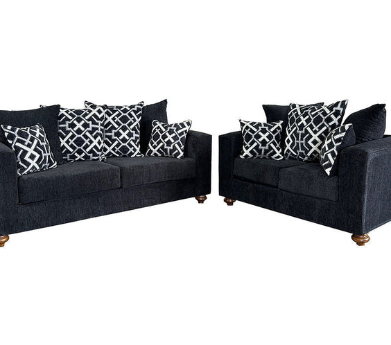 S305 Graphite Sofa and Loveseat