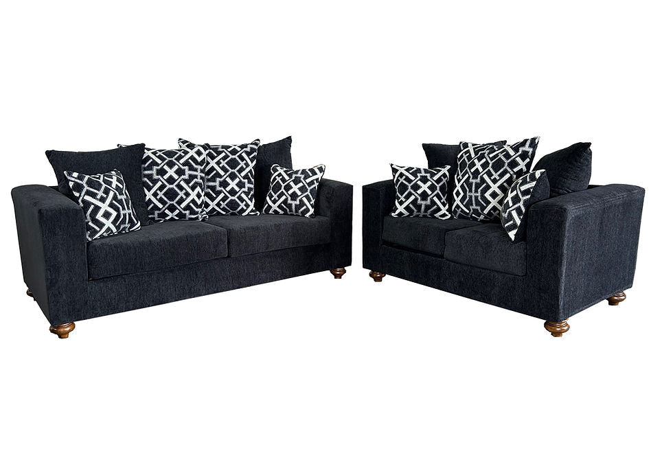 S305 Graphite Sofa and Loveseat