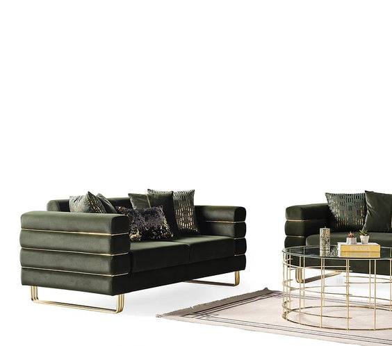 Luma Emerald sofa and loveseat