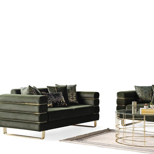 Luma Emerald sofa and loveseat