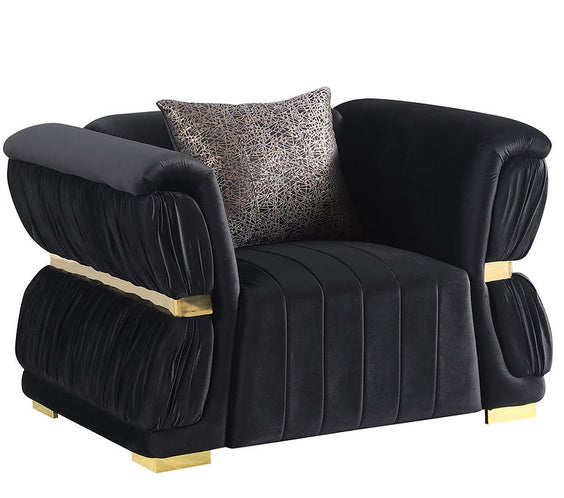 S2003 Anna (Black) SOFA & LOVESEAT