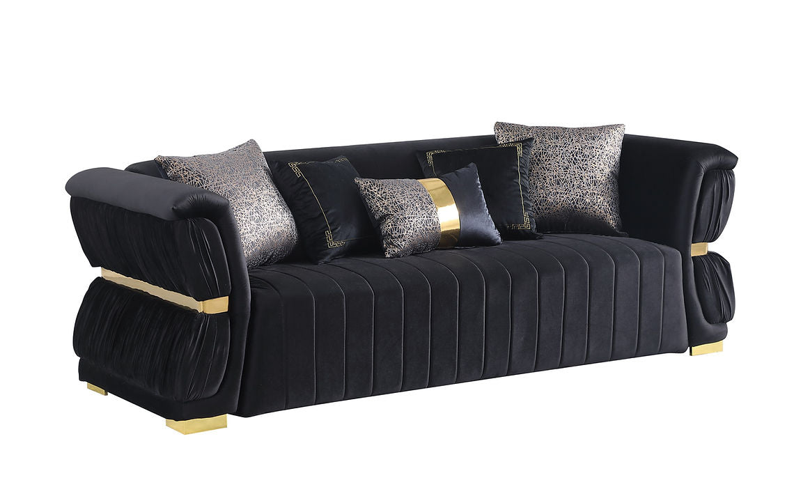 S2003 Anna (Black) SOFA & LOVESEAT