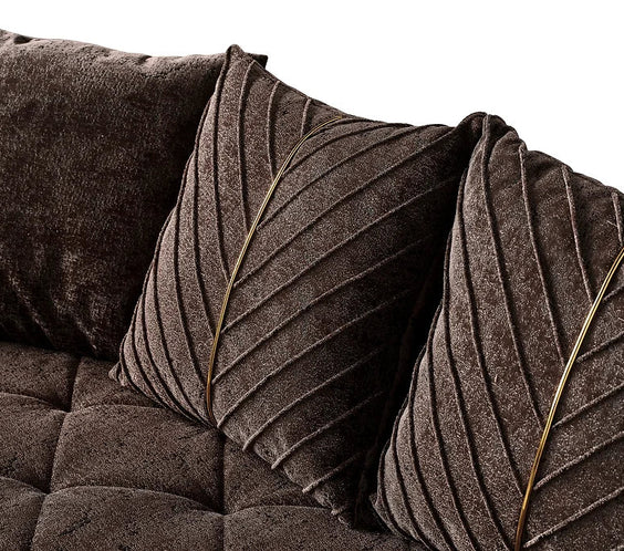 Elit sofa loveseat Brown