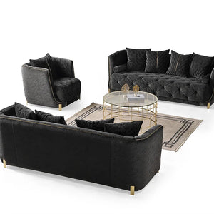 Elit sofa loveseat Charcoal