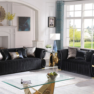 S2003 Anna (Black) SOFA & LOVESEAT