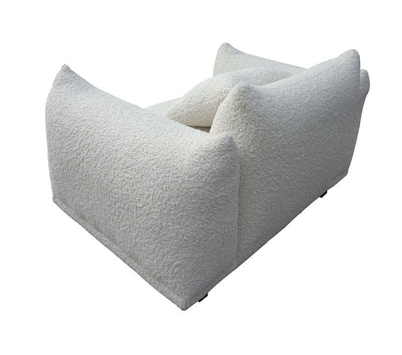 S3131 Homey sofa and oversized chair (White)