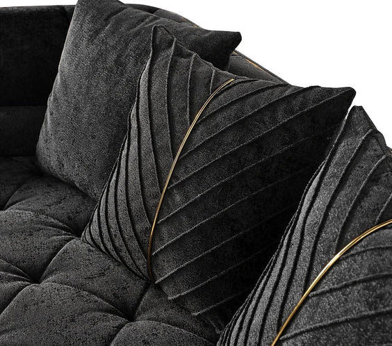 Elit sofa loveseat Charcoal
