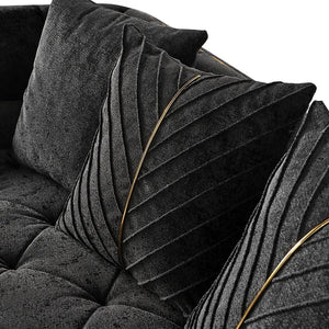 Elit sofa loveseat Charcoal