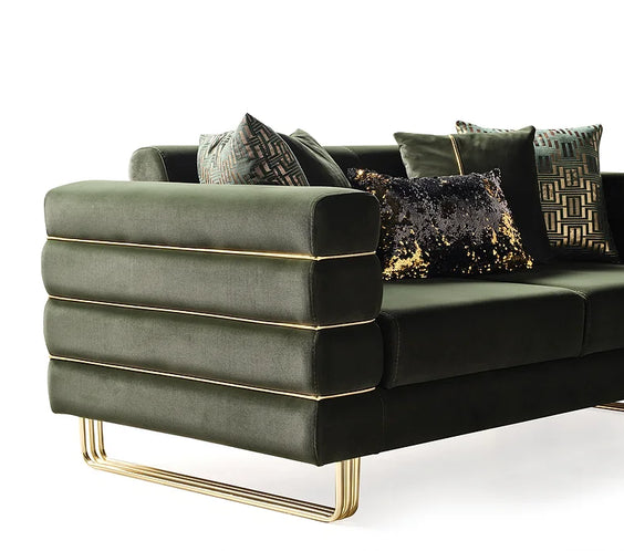Luma Emerald sofa and loveseat