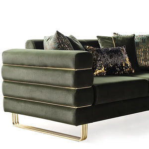 Luma Emerald sofa and loveseat