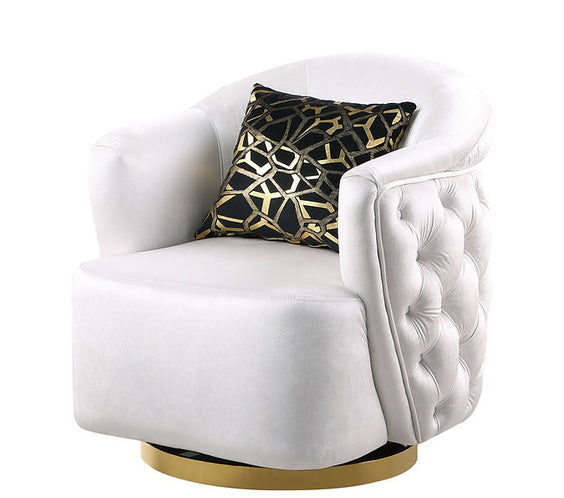 S2004 Mila sofa and loveseat (White)
