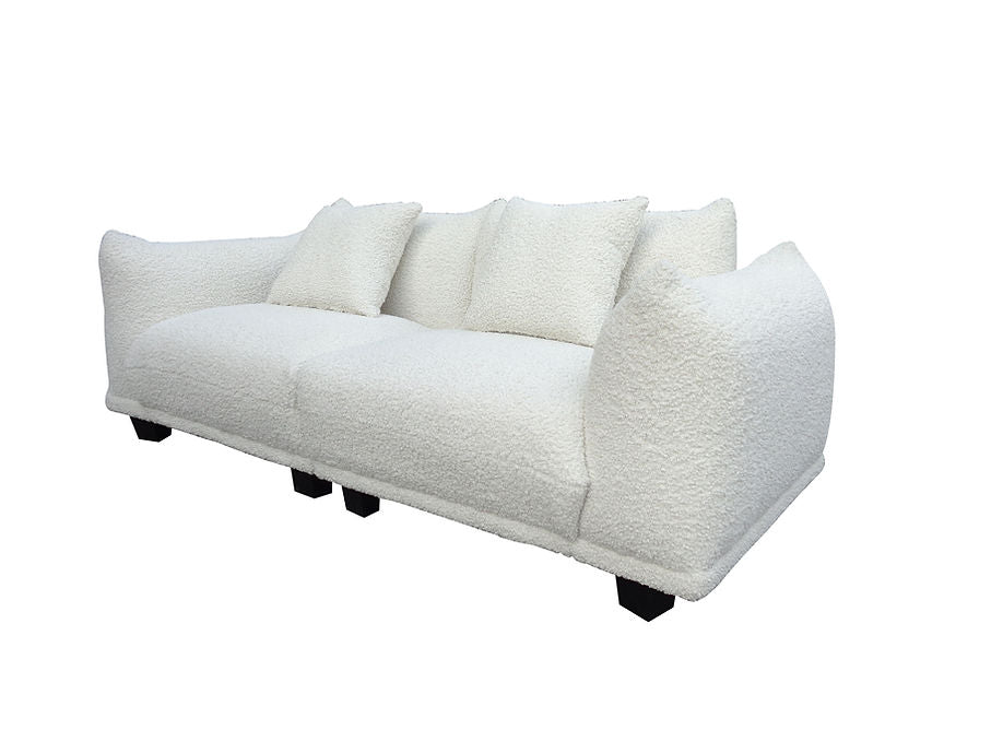 S3131 Homey sofa and oversized chair (White)