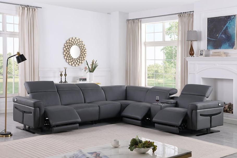 MI-1110-6pcs /7pcs Lucca (Dark Grey) sectional