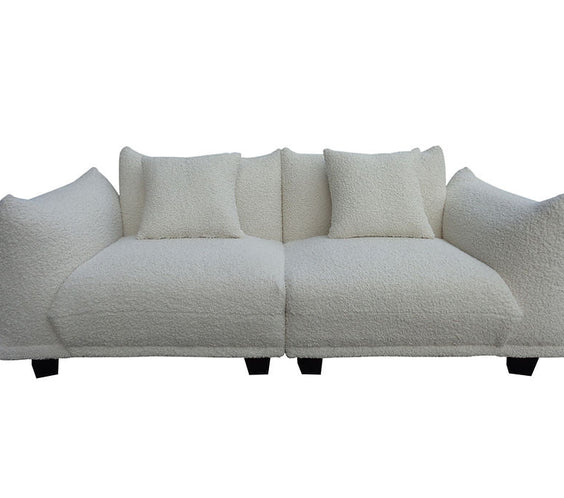 S3131 Homey sofa and oversized chair (White)