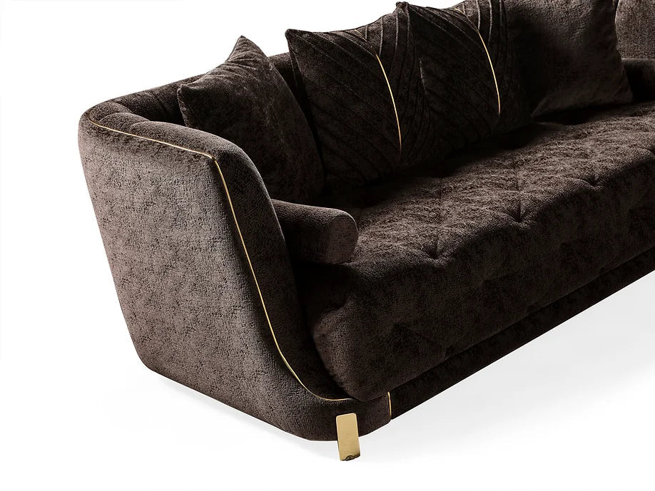 Elit sofa loveseat Brown