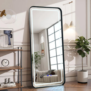 Enhance your space with Moda Home's A-FM05 Modest Mirror. Features Bluetooth, LED lights, and a sleek black design. Shop now for modern elegance!