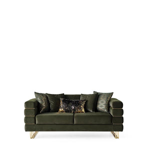 Luma Emerald sofa and loveseat