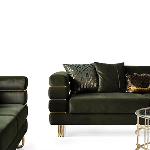 Luma Emerald sofa and loveseat