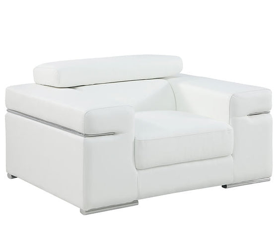 MI-8020 Soho White 2pc Love Seat & Sofa