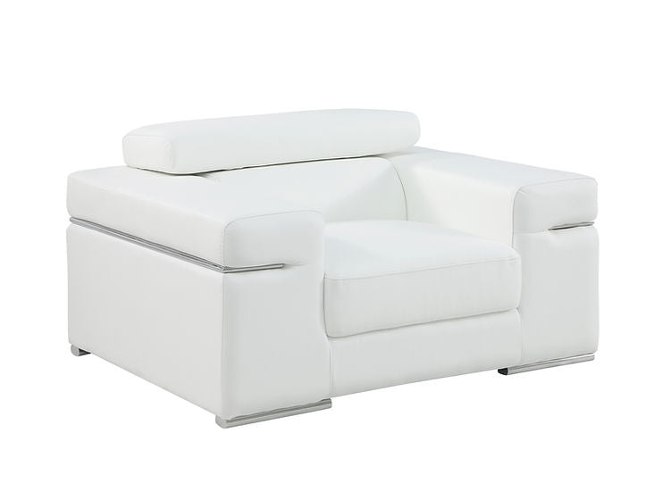 MI-8020 Soho White 2pc Love Seat & Sofa