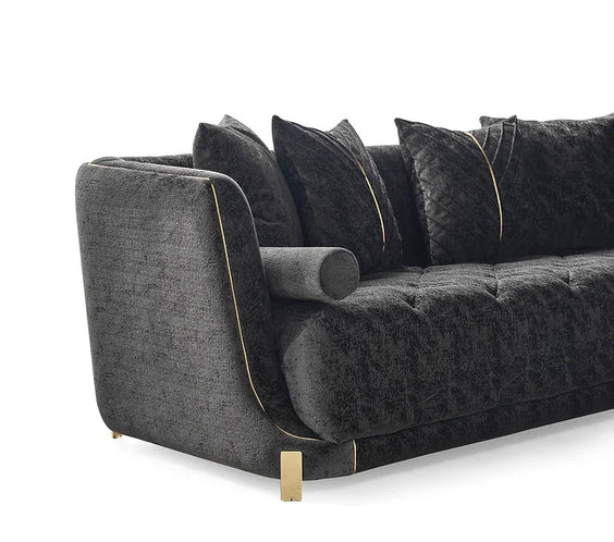 Elit sofa loveseat Charcoal