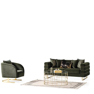 Luma Emerald sofa and loveseat