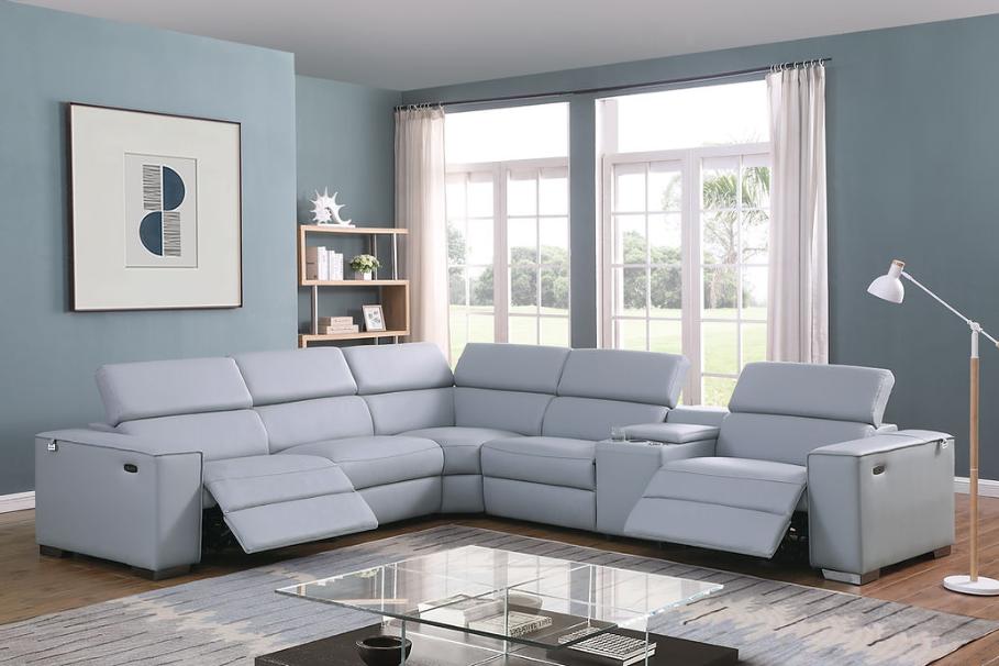 MI-631-6Pcs Picasso sectional light blue