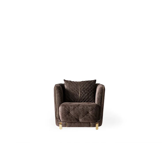 Elit sofa loveseat Brown