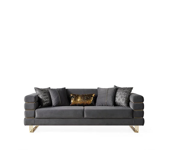 Luma Grey sofa and loveseat