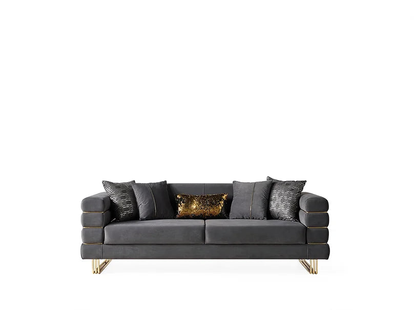 Luma Grey sofa and loveseat