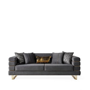 Luma Grey sofa and loveseat