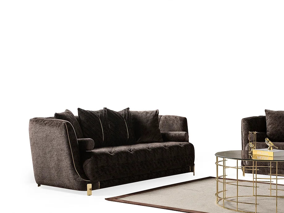 Elit sofa loveseat Brown