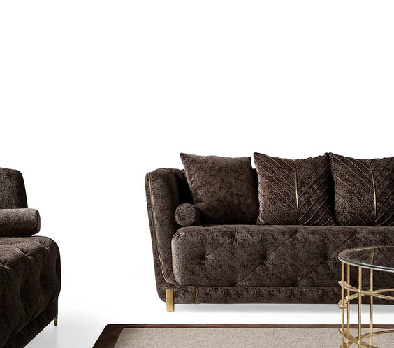Elit sofa loveseat Brown