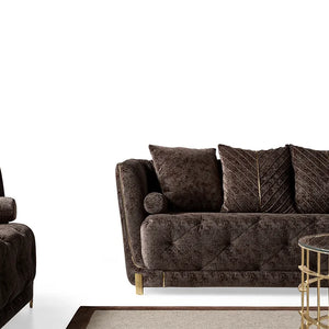 Elit sofa loveseat Brown