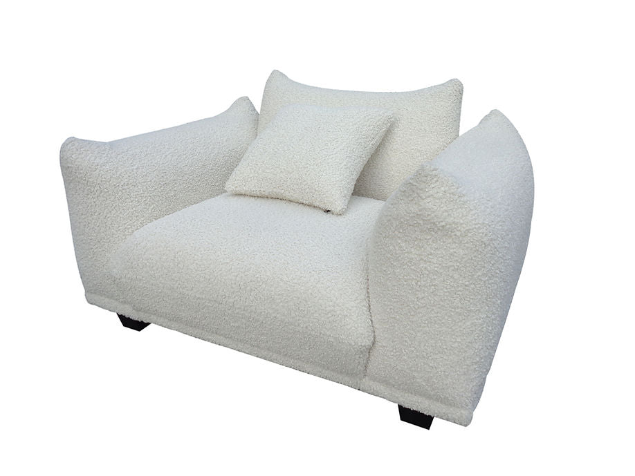 S3131 Homey sofa and oversized chair (White)