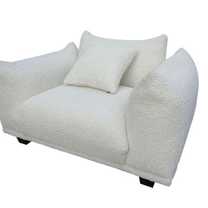 S3131 Homey sofa and oversized chair (White)