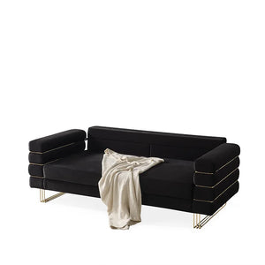 Luma Black sofa and loveseat