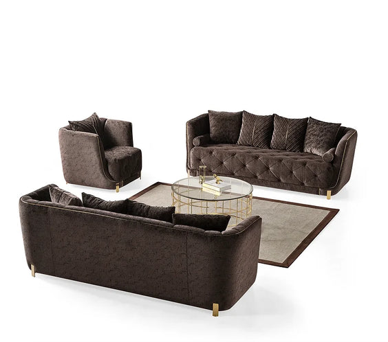 Elit sofa loveseat Brown