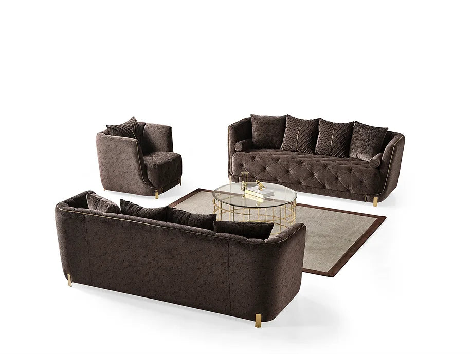 Elit sofa loveseat Brown